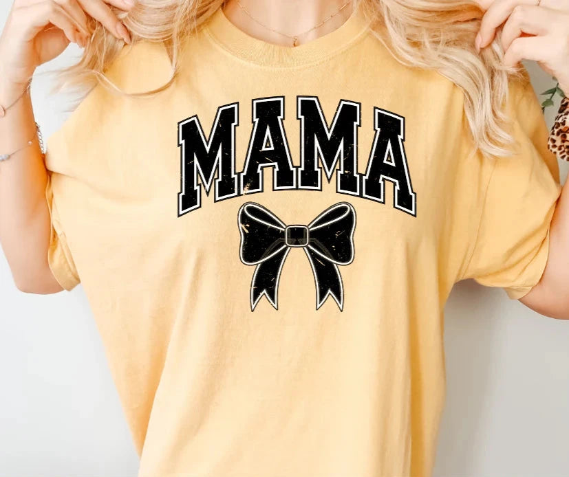 Mama with the bow Screen Print Transfer
