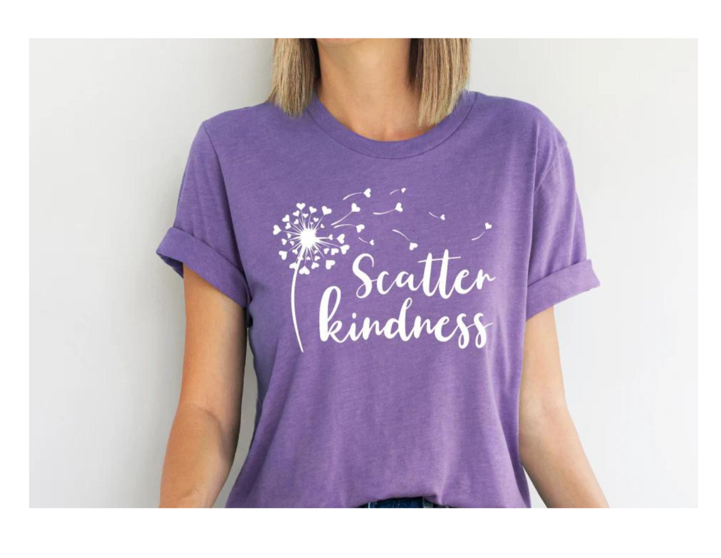Scatter Kindness screen print transfer